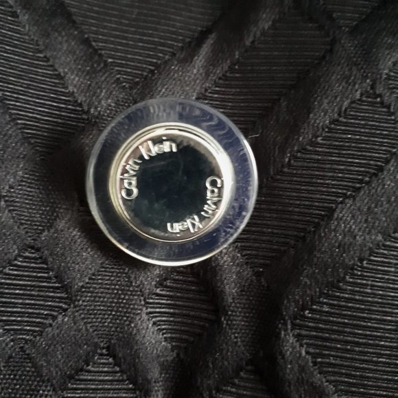 Calvin Klein Black Double Breasted Coat - Picture 4 of 9